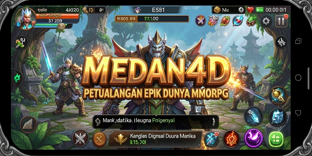 Tampilan gameplay epic di dunia fantasi MEDAN4D.