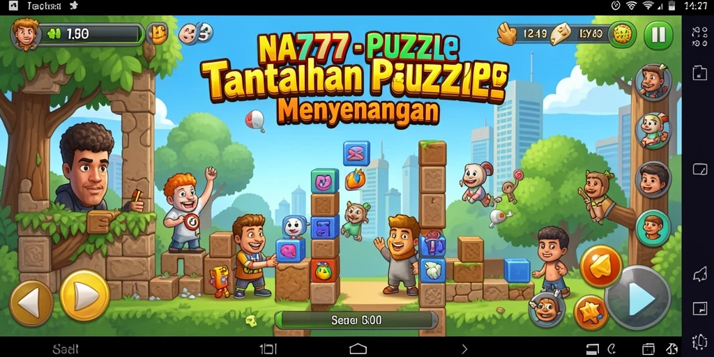 Tangkapan layar gameplay NA777 menampilkan keseruan dalam menyelesaikan teka-teki.