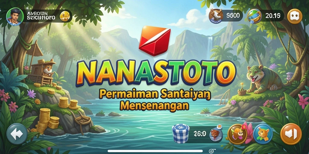 Screenshot gameplay NANASTOTO menunjukkan keseruan interaksi pemain.