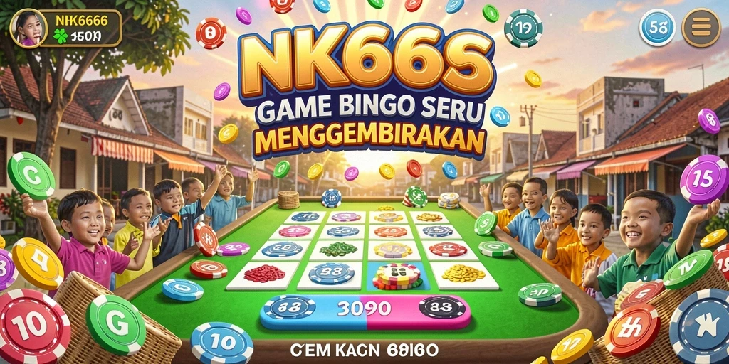 Screenshot gameplay NK666 dengan desain kartu Bingo yang menarik.