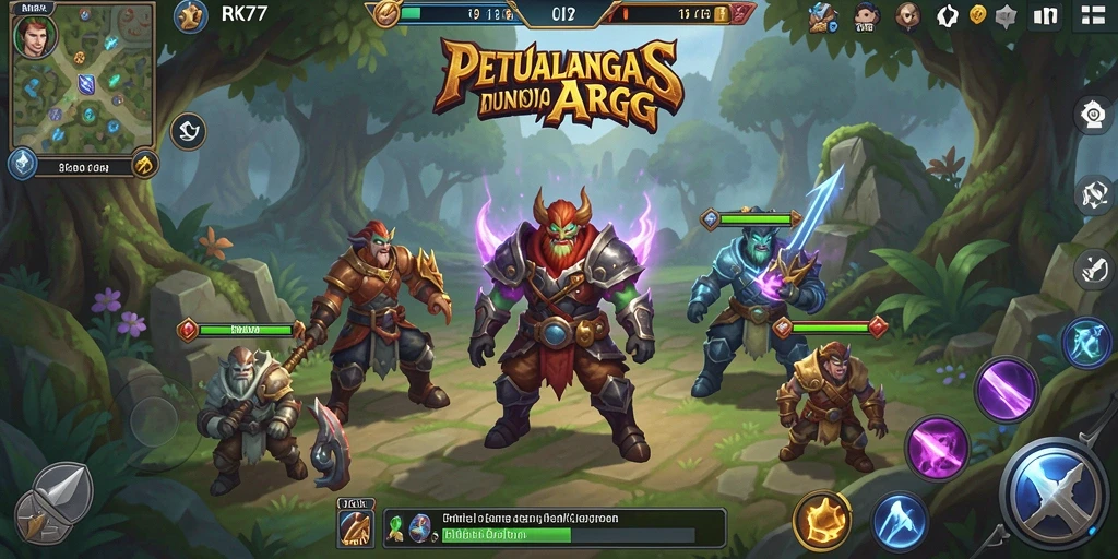 Tampilan gameplay menakjubkan dalam RK77 dengan aksi ARPG yang penuh semangat.